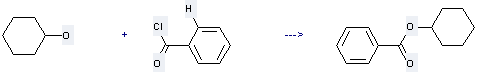 Benzoic acid,cyclohexyl ester can be prepared by cyclohexanol and benzoyl chloride